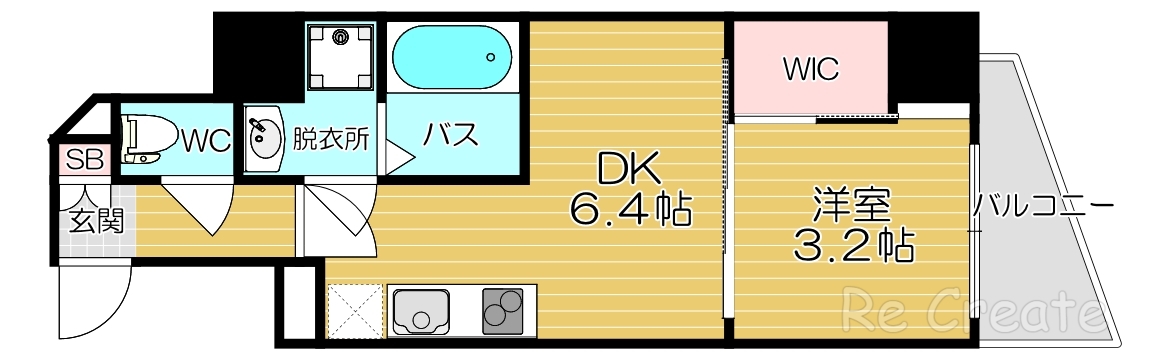 セレニテ難波ミラク参番館の間取り写真