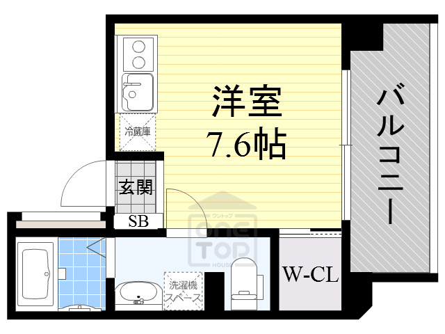 ドゥーエ江坂1の間取り写真