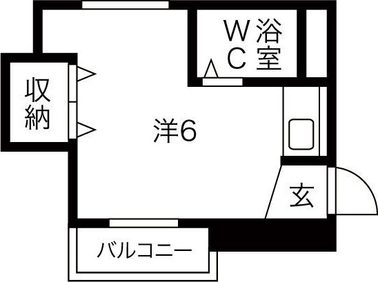 ＪＲ中央本線 大曽根駅 徒歩7分 5階建 築39年の間取り写真