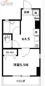 相鉄本線 天王町駅 徒歩8分 5階建 築21年の間取り写真