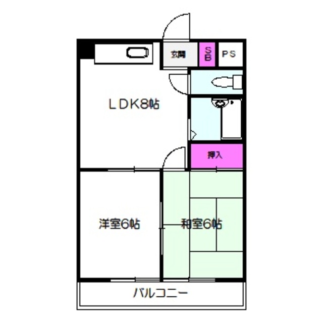 ハイツハセガワIIの間取り写真