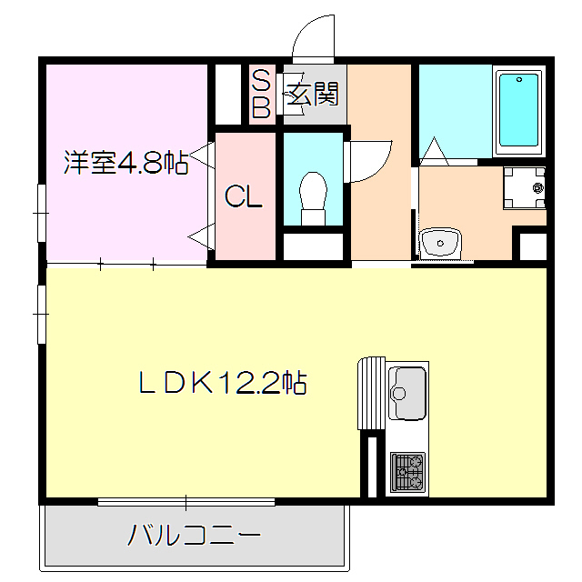 阪急京都線 上新庄駅 徒歩5分 3階建 築6年の間取り写真