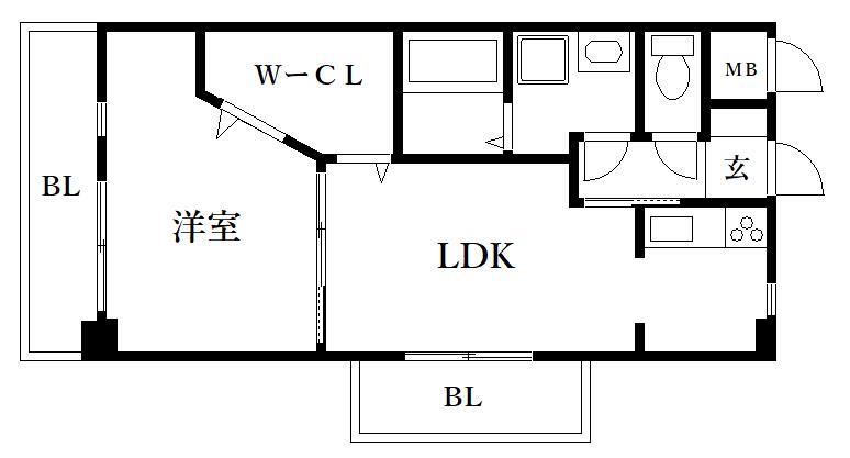 アミティエ博多駅南の間取り写真