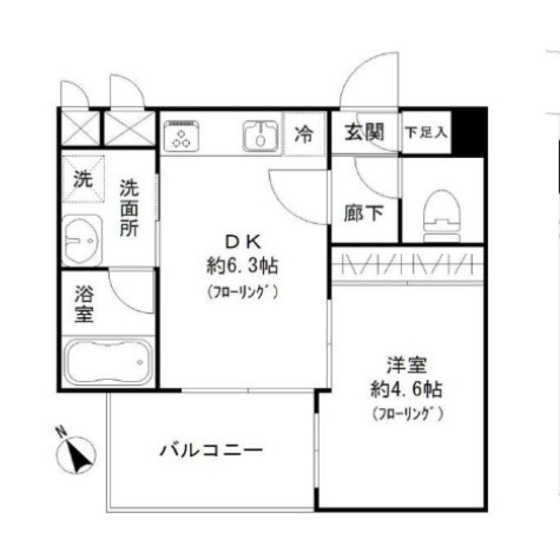 サンヒルズ大橋駅前の間取り写真