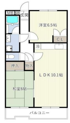 ローズマンション白糸台第3の間取り写真