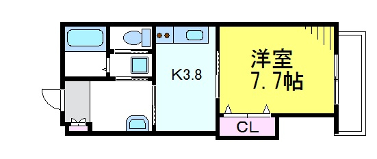 ＪＲ中央線 東小金井駅 徒歩11分 3階建 築20年の間取り写真