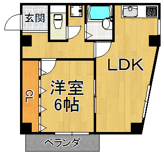 市隆ハイツ武庫之荘の間取り写真