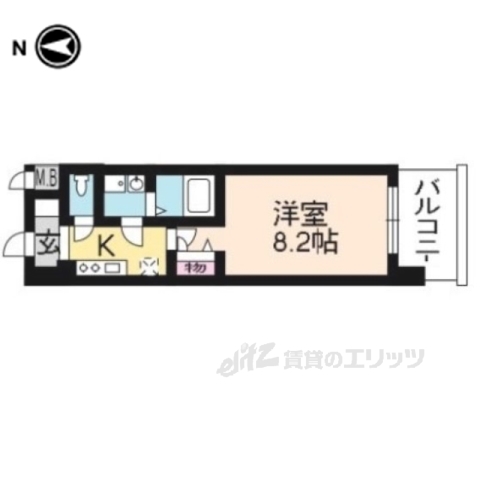 アーバンフラッツ五条堀川の間取り写真
