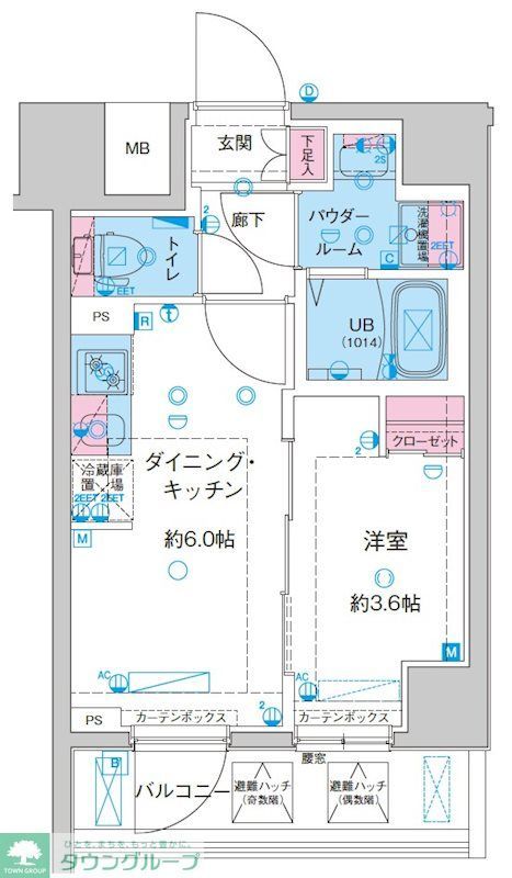 GENOVIA鐘ヶ淵の間取り写真