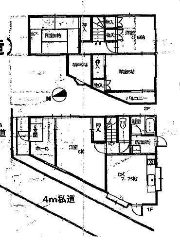 豊春上蛭田戸建ての間取り写真