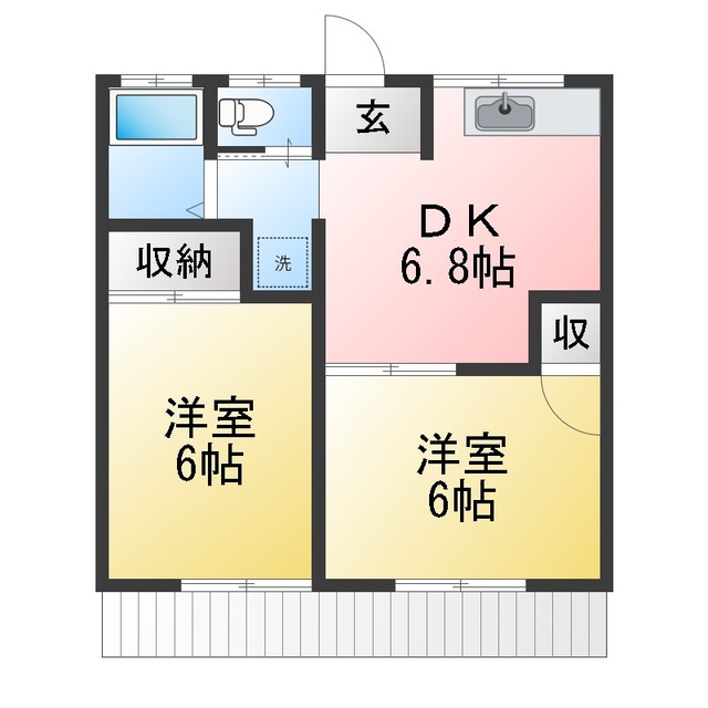 サンライズ早川の間取り写真