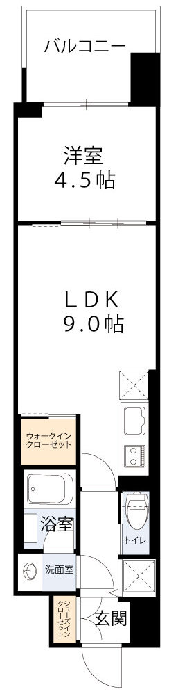 レオングラン本町橋の間取り写真