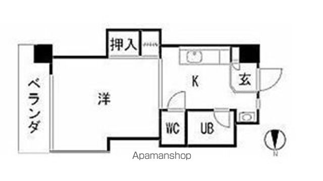広島電鉄宇品線 袋町駅 徒歩5分 5階建 築41年の間取り写真