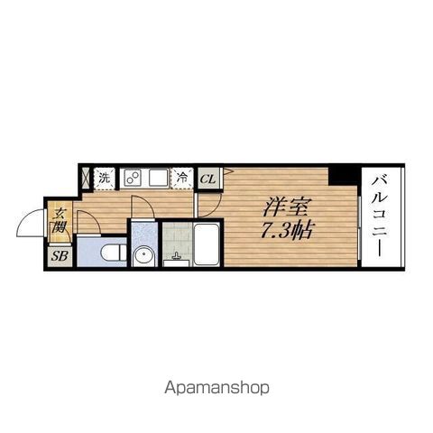 地下鉄御堂筋線 江坂駅 徒歩7分 10階建 築4年の間取り写真
