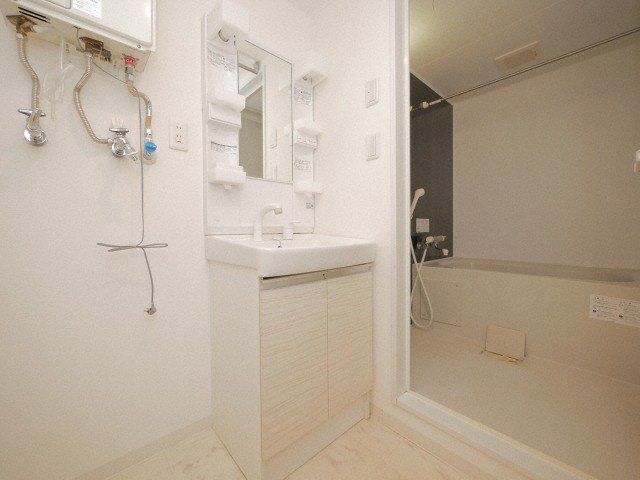 洗面設備　※写真は別号室です。