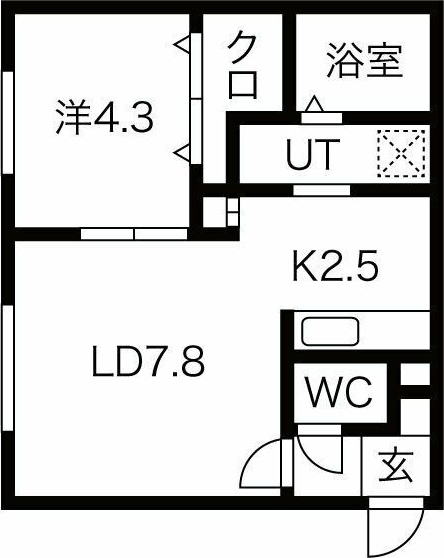 Majestic Life札幌桑園の間取り写真