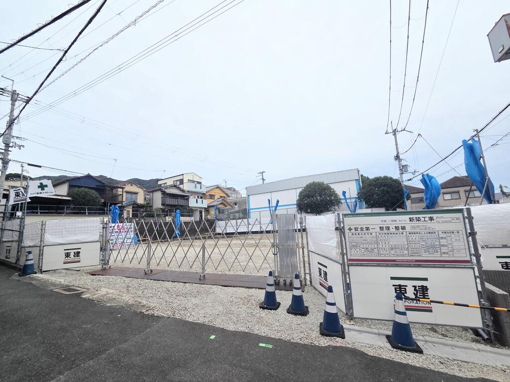 東大阪市上四条新築アパート工事の外観写真