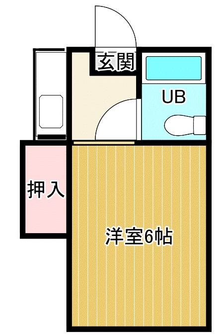 善通寺市生野町のアパートの間取り