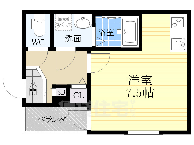 名古屋市千種区大久手町のアパートの間取り