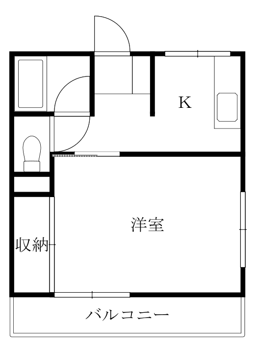 徳島市中昭和町のマンションの間取り