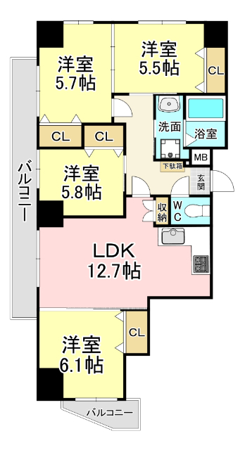 ル・シエルの間取り