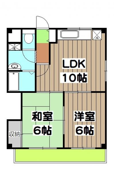 京都市西京区上桂三ノ宮町のマンションの間取り