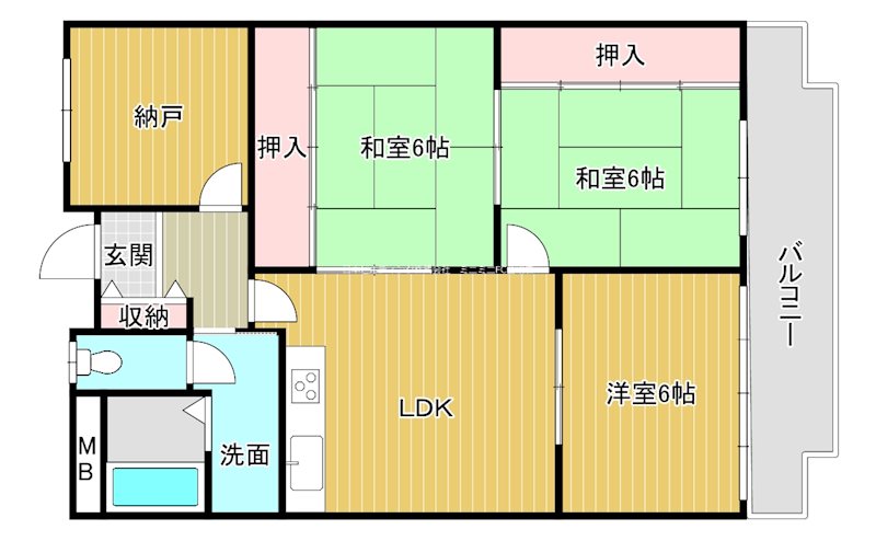 パークヒルズオーカの間取り