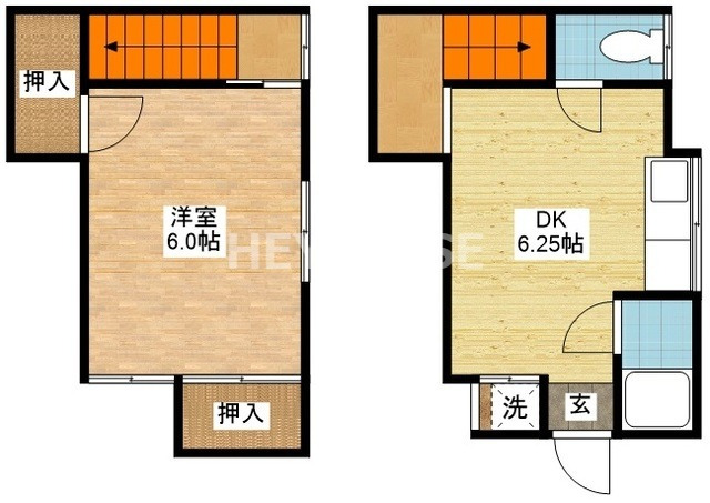 長崎市小菅町のアパートの間取り