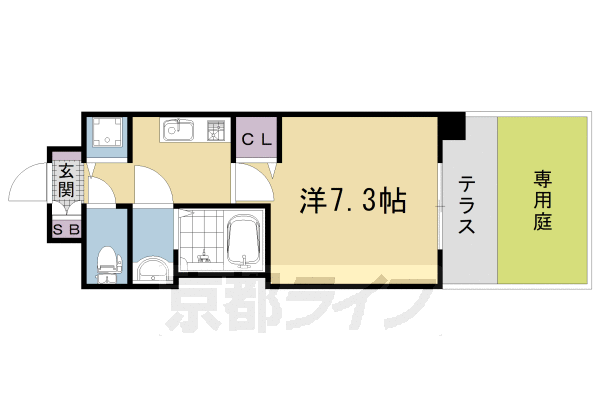 アスヴェル京都壬生ＷＥＳＴの間取り