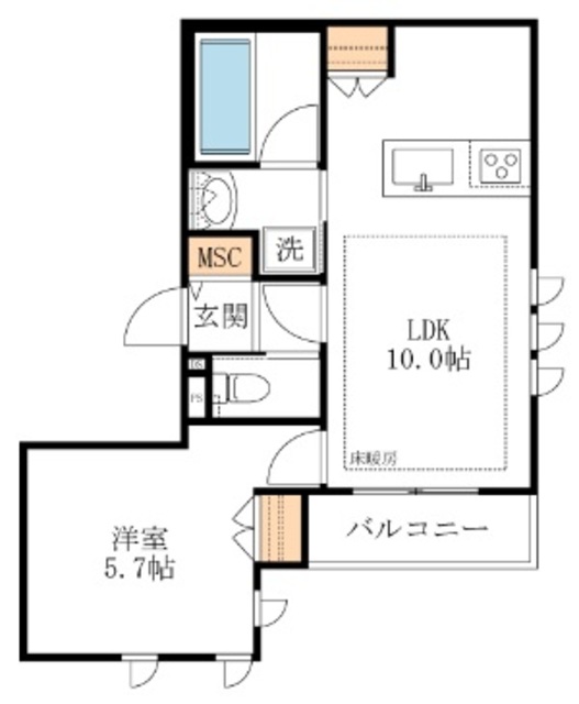 Maison Septem（メゾンセプテム）の間取り