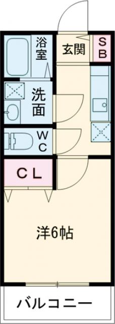 枚方市岡南町のアパートの間取り