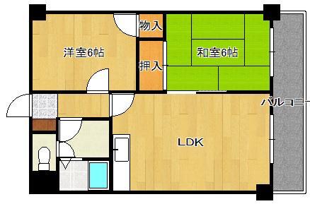 サンビレッヂ到津の間取り