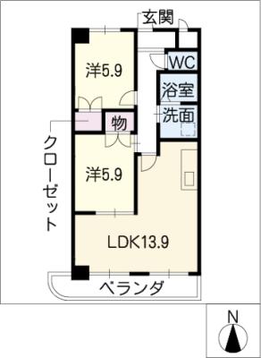 タウンコートの間取り