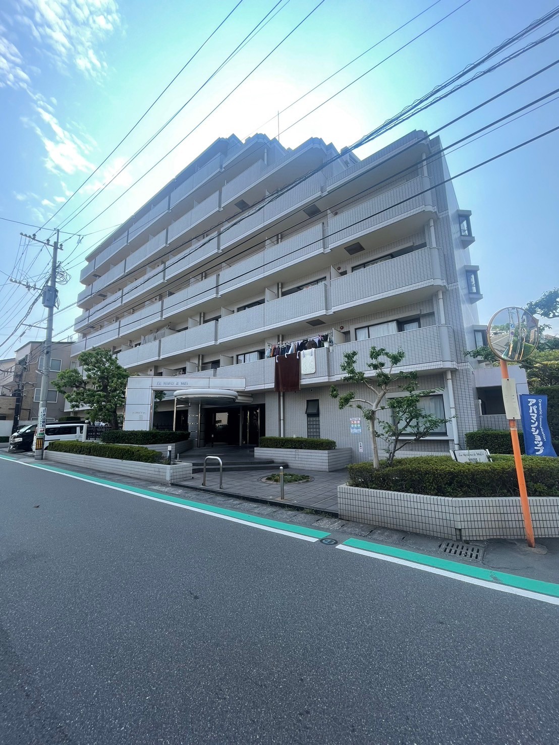 鹿児島市宇宿のマンションの建物外観