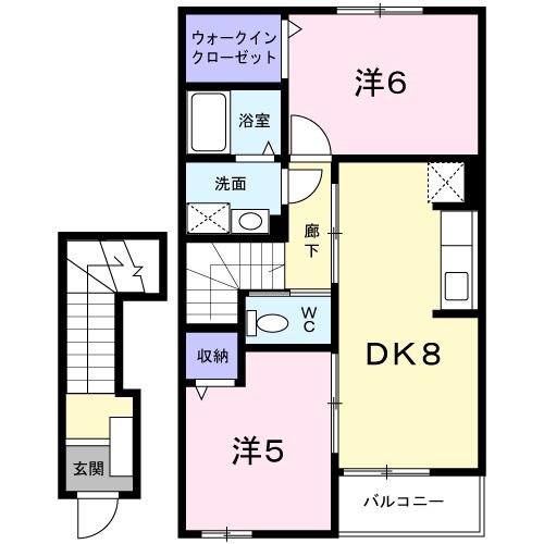 シェ・モア・ミツタＢの間取り