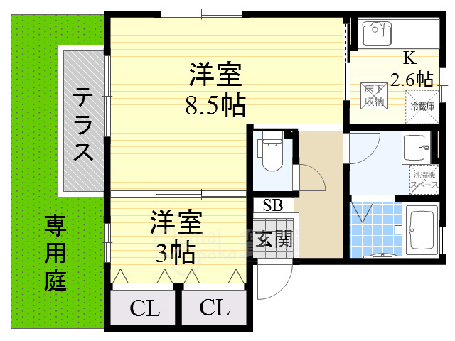 アペルトコートBの間取り