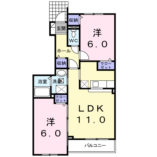 メゾコンフォルトの間取り