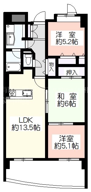 シャルマン和泉の間取り