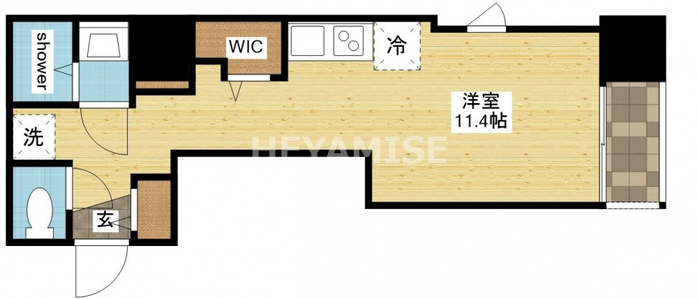 長崎市元船町のマンションの間取り