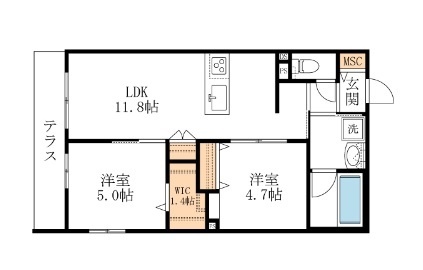 メゾンブリアン川越の間取り