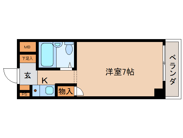 奈良市大森町のマンションの間取り