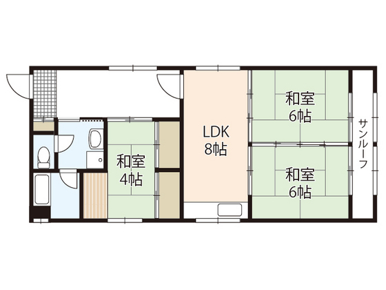 広島市中区十日市町のマンションの間取り