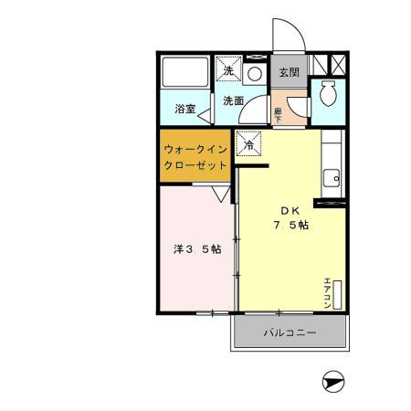 【津市高茶屋小森上野町のアパートの間取り】