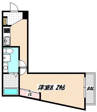 市川市中山のアパートの間取り