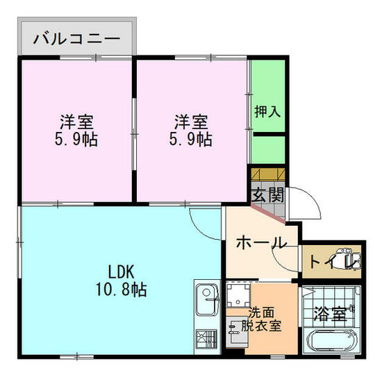 ディアスＡ　Ａ棟の間取り