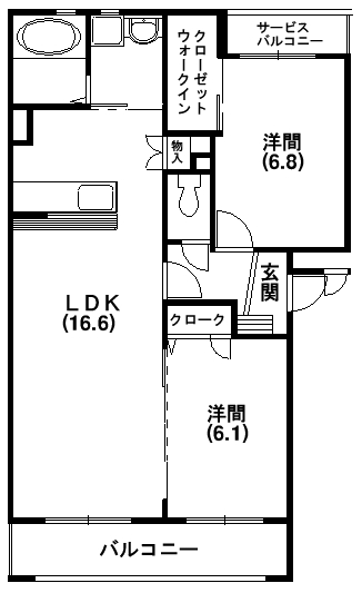 フロレスタハヤシの間取り