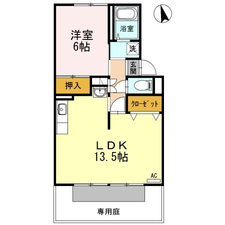 スカイコート38　A棟の間取り