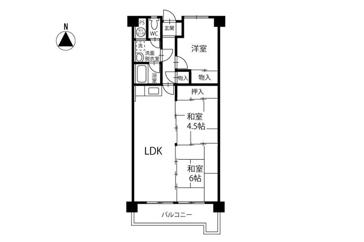 アーク南松本の間取り