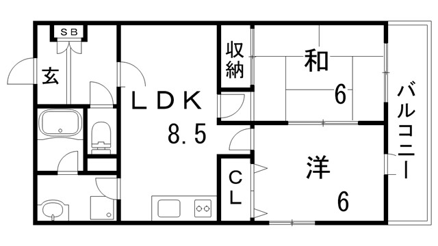 黒瀬ビルの間取り