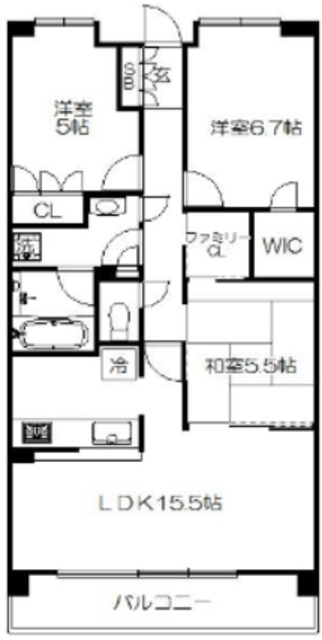 クレサージュ松戸六高台の間取り